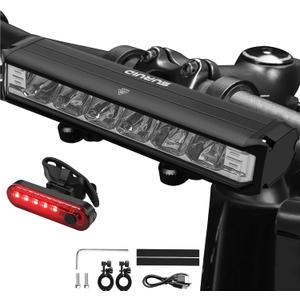 Suruid Super Bright LED Bike Light, USB Rechargeable Bicycle Headlight, Waterproof Bike Headlight, Waterproof Bike Headlight,Daytime Running Light,MTB Off-Road Cycling Commuting