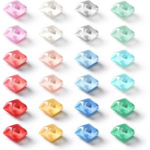 2 x rhinocats Colorful Fridge MagnetsCute Acrylic Mosaic Refrigerator Magnets for Office Kitchen Locker, 24 Pack of 12 Colors, Strong Holding Power