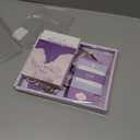 348 Pcs Scrapbooking Supplies Kit, Vintage Aesthetic Scrapbook Kit for Bullet Junk Journal, Stationery, A6 Grid Notebook, DIY Journaling Supplies, Birthday Craft Gift for Teen Girl Kid Women (Moonlight)