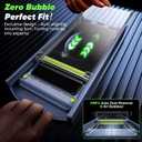 WSKEN for Samsung Galaxy S25 edge Privacy Screen Protector - [24 Anti-Spy] [0.02s Fingerprint Unlock] [Auto Dust Remove] [Zero Bubble] Top Durable 9H+ Tempered Glass Case Friendly, 2 Pack