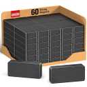 Grtard 60 Pack Heavy Duty Ceramic Magnets Strong, 1 7/8" x 7/8" x 3/8" Rectangular Ferrite Magnets, Grade 8, Black Ceramic Blocks Magnet for Crafts, DIY, Science, Fridge, Whiteboard, Hanging Tools