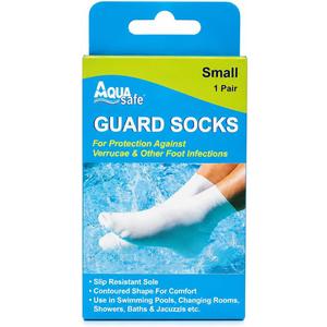 Latex Swim Water Socks for Adults and Kids - Unisex Swim Aqua Socks for Protection Against Verrucas, Small (13-3.5)
