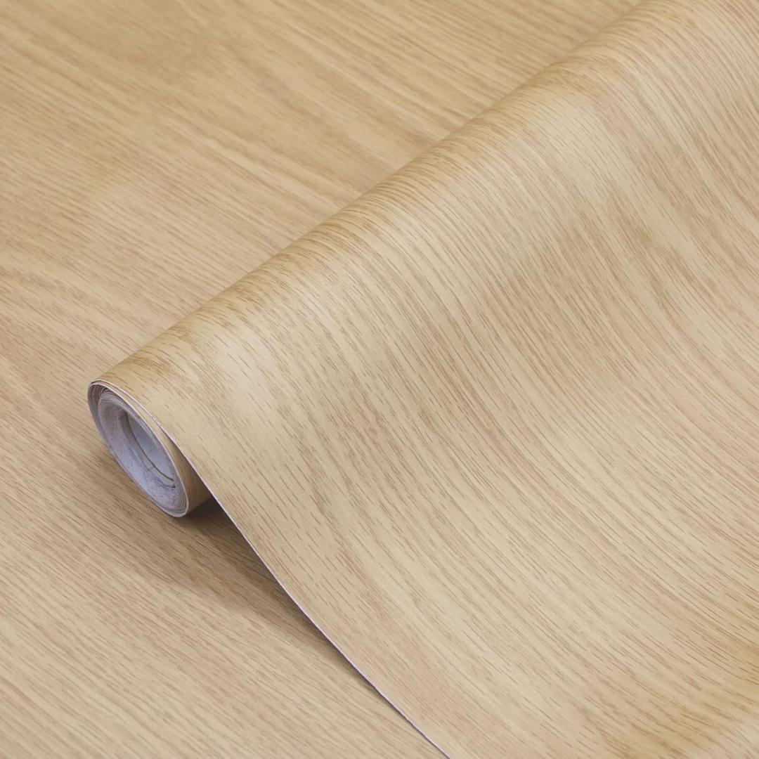 seonta Wood Peel and Stick Wallpaper Thick Decorative Self Adhesive Contact Paper 16"x198" Wood Grain Wall Paper Vinyl Film for Walls Cabinets Furniture Countertop Brown