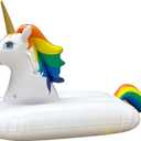 Jet Creations Inflatable Unicorn Tube Pool floatie ridable Blow up Summer Beach Swimming Pool Party Lounge raft Decorations Toys Kids Adults 38 inch Fun-UNICORNM, Multi