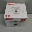 Dash Mini Ceramic Rice Cooker - Designed for Single-Serve Cooking - Compact Rice Cooker with Nonstick Removable Pot, Keep Warm Function & Easy-to-Clean Sleek Design - White Ceramic