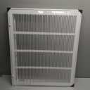 24" W x20 H Stamped face Steel Filter Return Grille White Powder Coating with Frame Overall Outside Dimension 26.6"x22.6"
