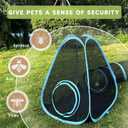 Outdoor Cat Enclosures, Cat Tunnels Catio Tents Cubes for Indoor Cats with Play Ball, Collapsible Outside Playpen Tunnel for Kitty, Rabbit, Puppy and Small Animals