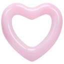 HeySplash Pool Floats, Adult Size Heart Inflatable Pool Floatie for Bachelorette Party, Swim Tube Rings, River Lake Beach Floaty, Wedding Bride Valentine Decor, Fun Toy Raft Lounge, Pink