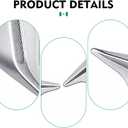 2 PCS 3D Shark Car Hood Air Vent Cover, 6.69" x 8.11" ABS Fender Wing Side Air Flow Decor Trim, Adhesive Anti-Scratch Cars Side Vent Fender Cover, Universal for Car SUV Truck (Silver)