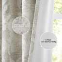 Randall Brown Leaf Print 90% Room Darkening Curtains 84 Inches Pinch Pleat Thermal Insulated Blackout Rod Pocket Botanical Jacquard Farmhouse Drapes for Living Room,2 Panels,40"x84",Brown on Beige