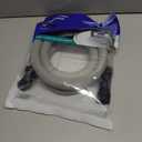 Eastman 6 Foot Dishwasher Drain Hose, Fit with 5/8 Inch, 7/8 Inch, or 1 Inch OD Drain Outlet, 90 Degree Rubber Elbow, Corrugated, Gray Polypropylene, 91227