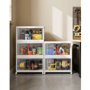 OlarHike 97QT Storage Bins with Lids - Folding