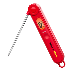 ThermoPro TP03B Digital Meat Thermometer for Cooking, Instant Read Thermometer with Backlight, Kitchen Food Thermometer for Grill Smoker BBQ Oil Deep Fry Candy Bread Coffee with Pop-up Meat Probe