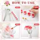Canlierr 12 Pcs Wonderland Party Decorations Red Roses Decorations Tea Party Cloth Flowers for Wonderland Birthday Baby Shower Wedding Bachelorette Room Hanging Dcor