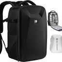 K&F CONCEPT Camera Backpack,Hardshell Photography DSLR Camera Bag with 15-15.6 Inch Laptop Compartment Waterproof Hard Shell Camera Case Compatible with Canon/Nikon/Sony/DJI Mavic Drone