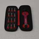 Prestacycle TorqRatchet Pro Multi-tool  TWO-IN-ONE Install/remove Ratchet plus 2~10Nm Beam Torque Tool 3X Readout (Wallet Kit with (12) S2 Hex Bits) (Pro Deluxe Kit)