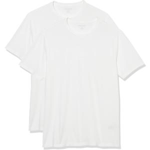 Amazon Essentials Men's Short Sleeve T-Shirts, Slim-Fit, Crewneck, Pack of 2 (XX-Large)