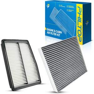 PHILTOP CA12817+CF12820 Engine & Cabin Air Filter Set | for Hyundai Tucson, Kia Sportage, Sorento, Hyundai Santa Fe, Sonata