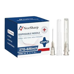 100PCS 30Ga 1/2inch Needle luer Lock lab Liquid Measurement | 30 gauge 1/2 inch,30 gauge(13mm)needle ,luer lock, Individually Packaged