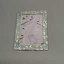 Handicrafts Home 4x6 Picture Frame Mother of Pearl Collection, Handcrafted Photo Frame, Small Picture Frame for Living Room, Wall Decor, Office Desk Decor, Vintage Picture Frames, Gift for Her, Thanksgiving Gift for Friends & Family (MOP-GREEN)