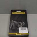 DEHOYI 40 pcs Modular Wrench Organizers for Tool Drawers - Wrench Rack with Metric&SAE Labels, Perfect Tool Storage Holder. Gift for father, brother and boyfriend (Black without Magnet)