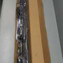 ZOCONE Tension Curtain Rod 51-168 In (4.25-14 Ft), Extra Long Outdoor Curtain Rod No Drilling for Patio Window, Adjustable Shower Curtain Rod for Bathroom, Tension Rod Diameter 1.26In Never Rust,Black