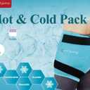 Comfytemp Hip Ice Pack Wrap for Sciatica Discomfort, Reusable Thigh Cooling Pack, Hot and Cold Gel Ice Pack for Comfort, Hip Surgery Recovery, Muscle Strain (S)