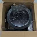 Small Space Heater for Indoor Use, Portable Electric Heater with Remote, Thermostat, Child Lock and Overheat Protection ETL, 3 Heating Modes Electric Fan for Home/Office,1500W(Black) (Deep Black-Touch Control)