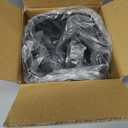 EmoH Small Bathroom Trash Can 2.1 Gallon /8-Liter Wastebasket, Modern Matte Black Stainless Steel Garbage Bin for Bedroom, Home Office, Toilet, RV, Under Sink, Near Desk