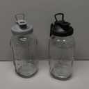Glass Pitcher with Lid 64oz,Half Gallon Mason Jar Pitcher - 2 Quart Pitcher with Lid and Spout,Ice Tea Pitcher for Fridge,Glass Water Jug Juice Pitcher 64 oz Container[2 Pack]
