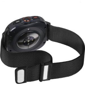 3 x Compatible With Samsung Galaxy Watch Ultra 47MM (2024) Bands For Women Men Magnetic Stainless Steel Straps.