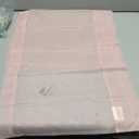 Short Linen Tier Curtains Rod Pocket Semi Sheer Half Kitchen Curtain Burlap Light Filtering Thick Linen Drapes for Bathroom, 41X20  inches Long, Pink, Set of 2 Panels
