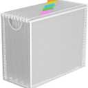 GoldOrcle Hanging File Organizer, Letter-Size File Holder Filing Box with 5 Hanging Folders, Metal Mesh Desk File Folder Storage(No Assembly Required) (White, with 5 Grey Folders)