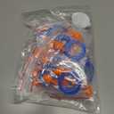 Flents Corded Ear Plugs with 1 Reusable Case, 25 Pair for Sleeping, Snoring, Loud Noise, Traveling, Concerts, Construction, & Studying, Noise Reduction and Comfort, Contour to Ears, Orange, NRR 26