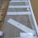 Bathroom Shower Glass Door 32 * 78" - 5/16"(8mm) Thick Clear Tempered Glass Panel, Fixed Hinged Framless Shower Glass Door with Clamps, Chrome