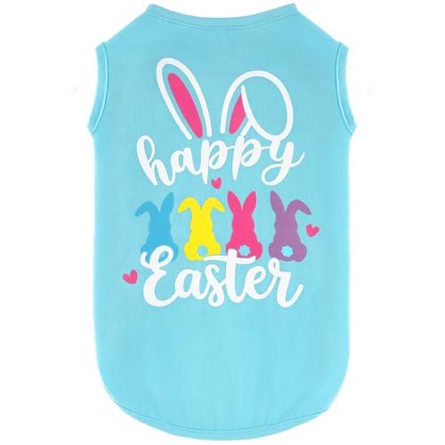 Dog Easter Outfit Shirt Soft Cotton Stretchy Lightweight Easter Dog Clothes Shirts Sleeveless Vest for Small Medium Large Dogs Cats, XL
