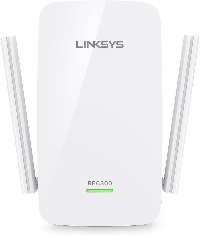 Linksys AC750 Boost Dual-Band Wi-Fi Gigabit Range Extender/Repeater RE6300