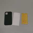 Miracase Designed for iPhone 11 Phone Case, with Screen Protector, Liquid Silicone Gel Rubber Full Body Drop Protection Shockproof Cover Phone Case for iPhone 11 6.1 inch, Dark Green