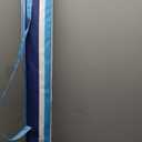 Aoxun Beach Umbrella with Tilt Pole, Portable Sand Anchor and Carry Bag, UPF 50+ Sun Shelter Air Vents Design for Outdoor Activities (Navy Blue & White), 6.5ft