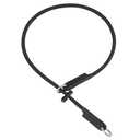 Martingale Dog Collar, 5/16” High-Strength Nylon Rope Slip Collar with Spring-Loaded Adjustable Stopper for Small, Medium & Large Dogs(Black, 26 inch)