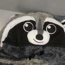 DarkCom Raccoon Onesie Halloween Costume One Piece Unisex Adult Pajamas Women Men Sleepwear Christmas Pajamas (Gray, L)