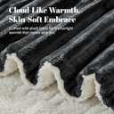 Electric Heated Blanket Full Size - 72"x84" Fast Heating Bed Blankets with 6 Heating Levels & 10 Hours Auto Off, Soft Ribbed Flannel Sherpa, Over-Heated Protection ETL, Dark Gray