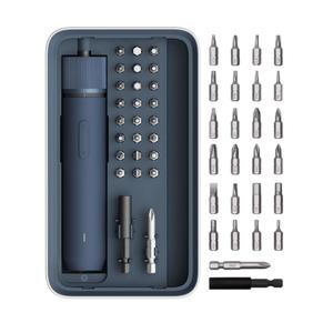 HOTO Electric Screwdriver Kit, Upgraded 1/4'' Hex 25 Bits, Magnetic Lid, Rechargeable Cordless Screwdriver, 3 Torque Settings, 1500mAh Battery, LED Light, Ideal for Assembling Furniture, Home Repair