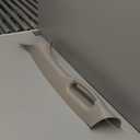 HECASA Front Left A Pillar Grab Handle Molding Trim Fits 2002-2010 Dodge Ram 1500 2500 3500 Pickup Truck Replacement for 1TE75BD1AA 5GR29TL2AF Driver Side Windshield Post Interior Trim Beige