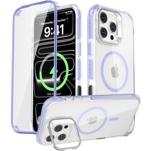 Magnetic for iPhone 16 Pro Max Case, Built-in Screen Protector
