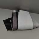 Yakamok Greyish White and Black Ombre Curtains for Bedroom, Light Blocking Gradient Color Drapes, Room Darkening Thermal Insulated Grommet Window Curtains for Living Room(Black, 2 Panels, 52x84 Inch)