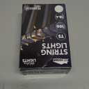 Joiedomi Clear Christmas String Lights Indoor,100 Count Mini White Fairy Light Outdoor,19.4 FT Decor for Patio Dorm Classroom Bedroom Holiday Wedding Party Garland Birthday Festival,Green Wire