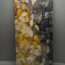 Wall Art For Living Room Large Size blue Abstract Golden leaf Canvas Wall Art Abstract 20"x40"Wall Decor Abstract Art Paintings Fantasy Colorful on White Background Modern Artwork Decor for Bedroom Bathroom