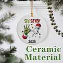 Six Seven Christmas Ornament 2025 | Funny 67 Meme Ornament | Funny Christmas Ornaments | 67 Gifts | Stocking Stuffers for Teens