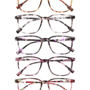 5Pack Ultra-Light Slim Frames Blue Light Glasses - Classic Style, Spring Hinges, Sturdy and Durable Cheaters, Blue Light Protection Reading Glasses +2.75